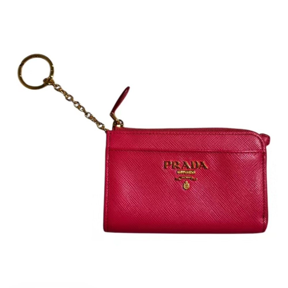 Authentic Pink Prada Key/card Holder